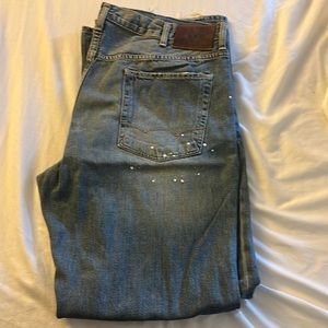 American Eagle Jeans Distressed 40/32 Low Rise Boot Cut